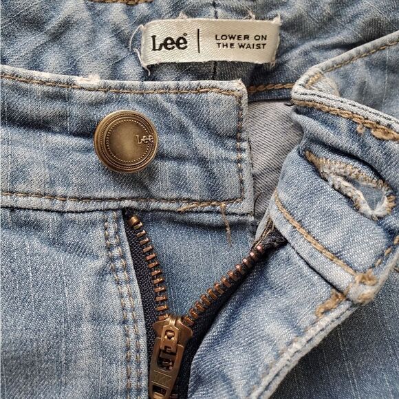 Lee Women's Lower On The Waist Cropped Jeans Blue Size 8 ..28 x 19 - Picture 10 of 12